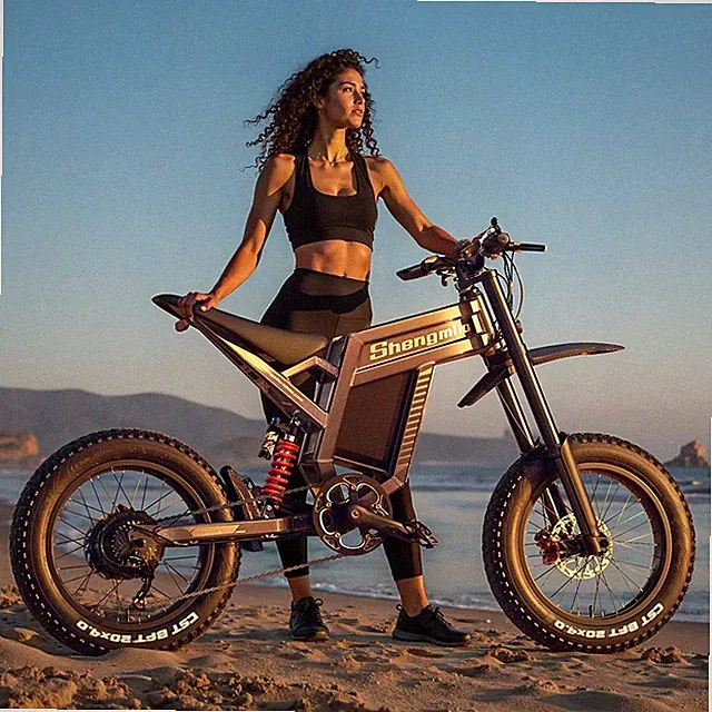 Shengmilo Electric Dirt Bike for Adults, E-Mountain Bicycle 20" Off Road E-Moto