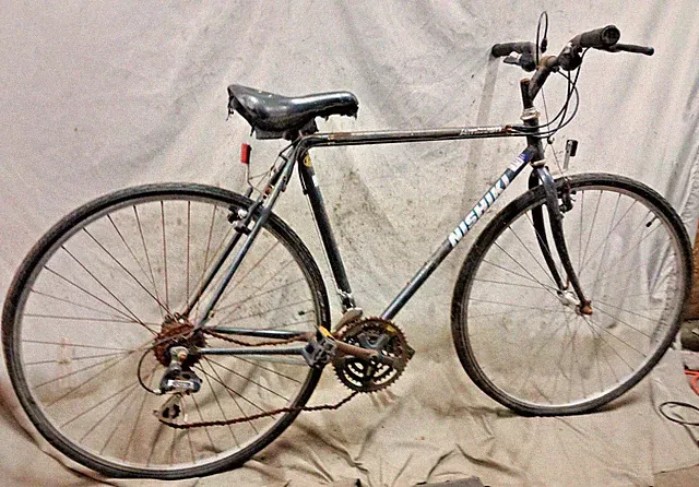 1987 Nishiki Ambush Hybrid Bike 21" X-Large Hardtail Rigid 4130 Chromoly Steel ~