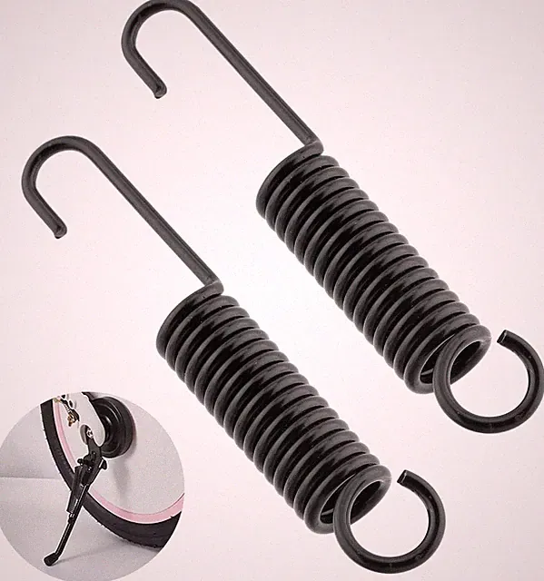 2pcs 10cm/3.94inch Universal Motorcycle Side Kickstand Spring, Steel Replacement