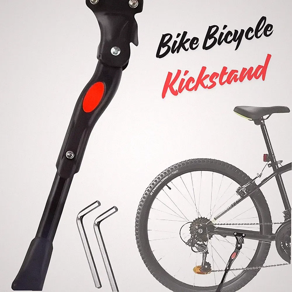 Adjustable Bicycle Kickstand Non-Slip Easy Bike Side Kick Stand for Most 16"-26"