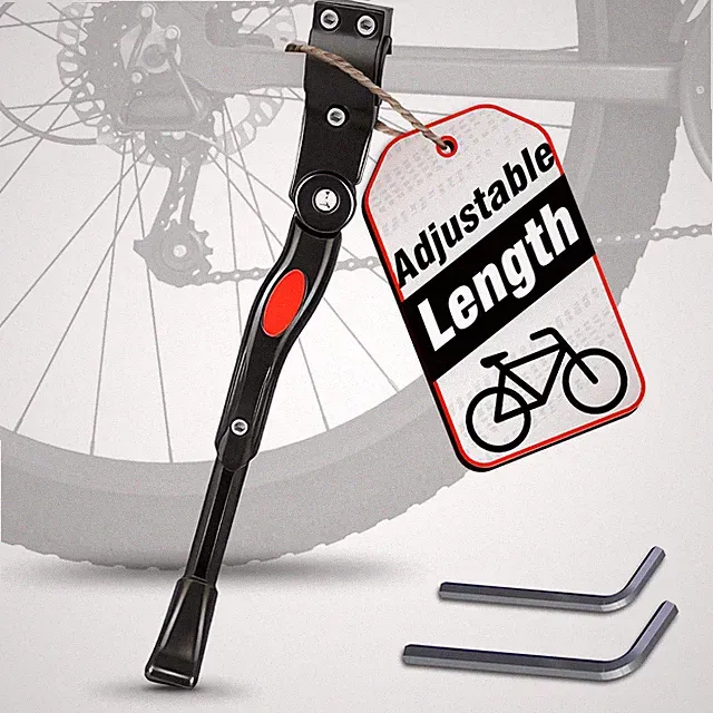 Adjustable Bike Kickstand for Adult Bike – Fits 22" to 26" Wheels, Aluminum Allo