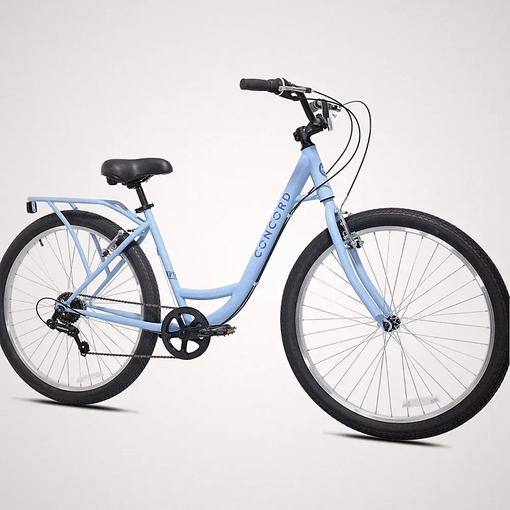 Adults 27.5" Laguna Beach Cruiser Bike, Comfort Ride, 7-Speed, Blue