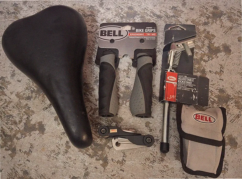 Bicycle Parts Lot Bell Ergonomic Bike Grips Adjustable Kickstand Cionlli Seat