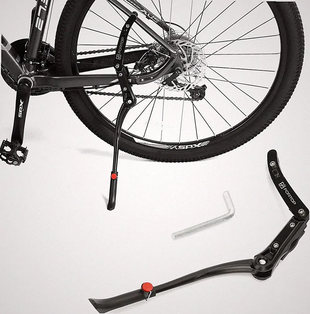 Bike Kickstand, Adjustable Aluminum Alloy Bicycle Support Kick Stand Fit for 22'