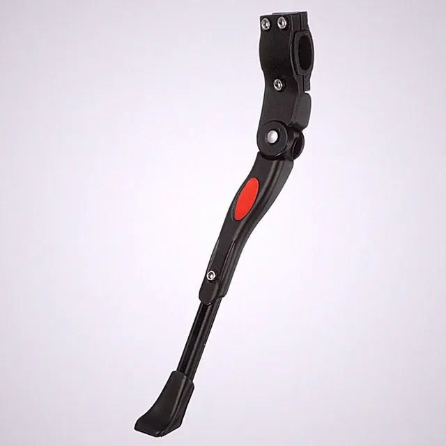Bike Kickstand Adjustable Rear Side Mount Stand for 22-26 Inch Wheel Black