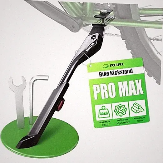 Bike Kickstand Center Mount 24–29 Inch, Height Adjustable Kick Stand for E
