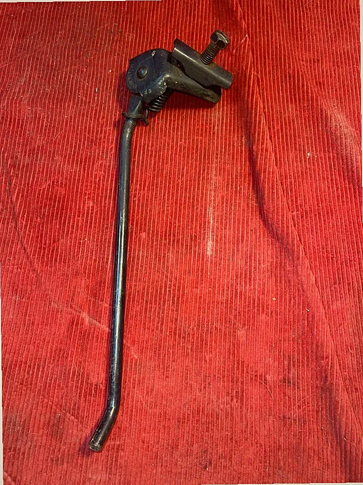 BLACK KICKSTAND VINTAGE BIKE TANK CRUISER BICYCLE RAT ROD FIXIE. 11 1/2”