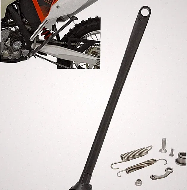 Dirt Bike Kickstand Side Stand Forging Aluminum With Springs For XC XCW black