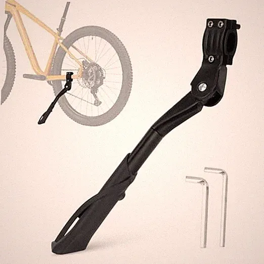 E Bike Kickstand for Adult Bikes, Adjustable Ebike Kickstand Heavy Duty