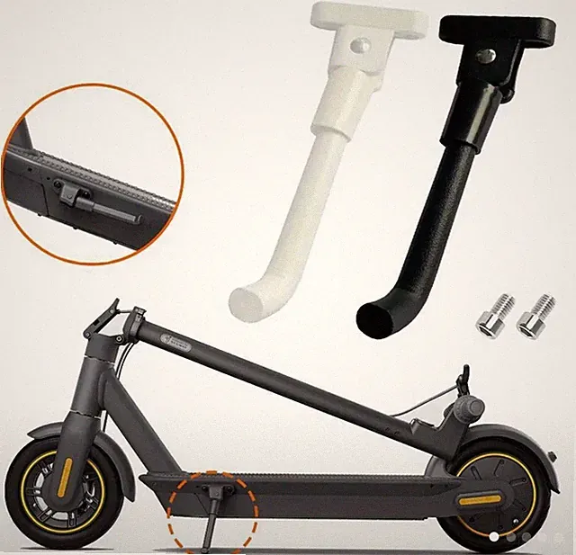 Electric Scooter Kickstand Gray Foot Support Bracket with