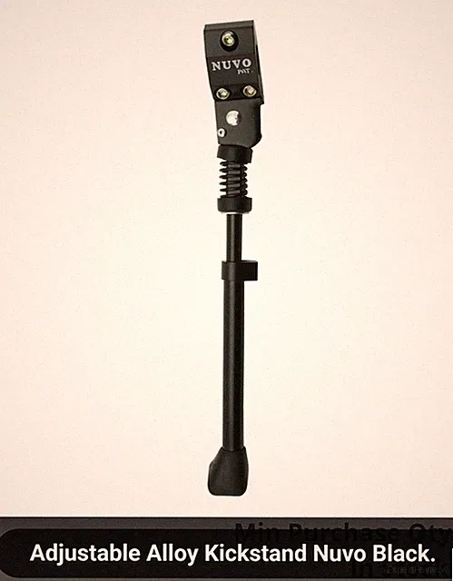 NEW ADJUSTABLE ALLOY BICYCLE KICKSTAND NUVO BLACK