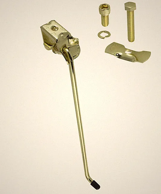 OG LOWRIDER BEACH CRUISER KICKSTAND CENTER GOLD 10-1/2" USED FOR 26" BIKES