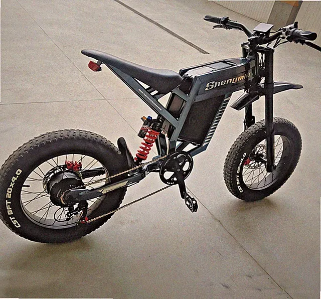 Powerful 1500W E-bike 20'' 60V Off-Road Mountainbike Adults Electric Bike Moped