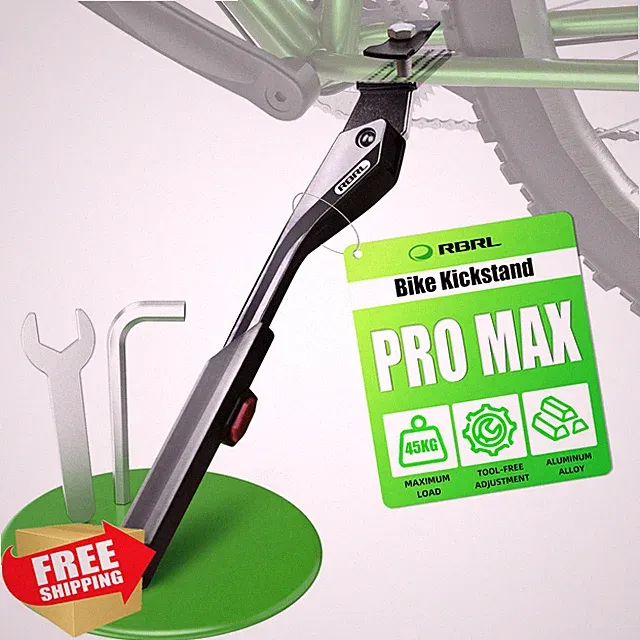 RBRL Center Mount Bike Kickstand 24-29" Adjustable E-Bike MTB Aluminum Alloy