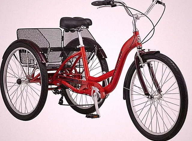 Schwinn Meridian Adult Tricycle 26 Inch 7 Speed Low Step Alu Frame Cargo Basket